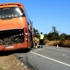 Imágenes del accidente de autobús en la zona de Alcántara (Cáceres)