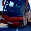 Imágenes del accidente de autobús en la zona de Alcántara (Cáceres)