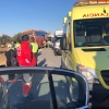 Imágenes del accidente de autobús en la zona de Alcántara (Cáceres)