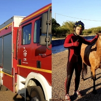 Rescatan a un caballo del Canal del Zújar