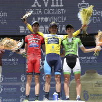 Vilches, del Bicicletas Rodríguez Extremadura, sube al podio en La Coruña