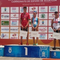 El extremeño Sergio Moreno sube al podio en el Campeonato de España de Acuatlón