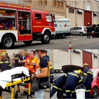 Colisión entre dos turismos en la salida de Navalmoral de la Mata (CC)