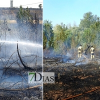 Incendio próximo a las casas aisladas de Gévora