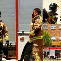 Incendio en una vivienda de la Ronda Norte