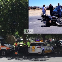 Un atropello y una colisión en menos de diez minutos en Badajoz