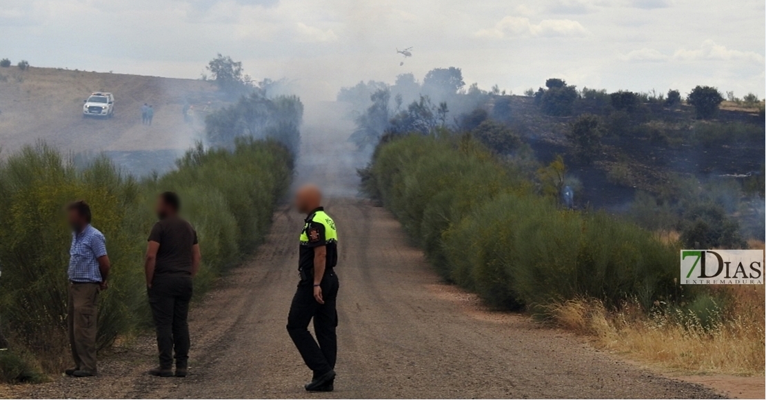 REPOR: El incendio en las cercanías de Alburquerque desde dentro