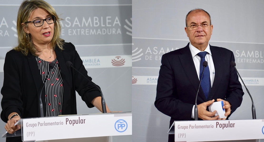 Monago presidirá el Grupo Parlamentario Popular y Teniente será la portavoz