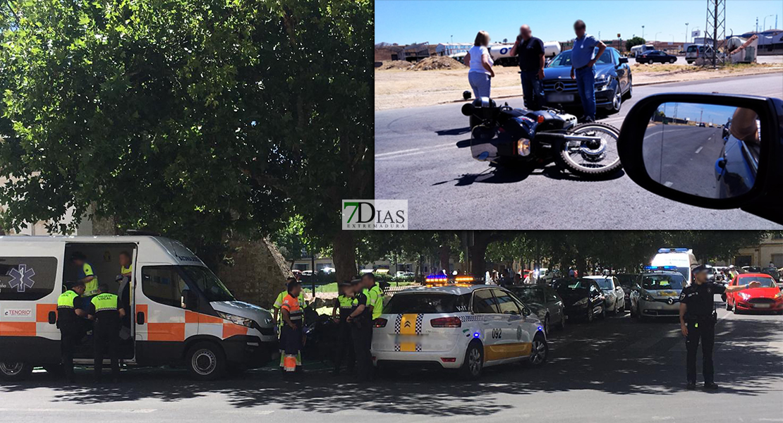 Un atropello y una colisión en menos de diez minutos en Badajoz