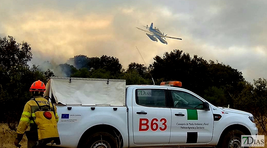 REPOR: El incendio en las cercanías de Alburquerque desde dentro