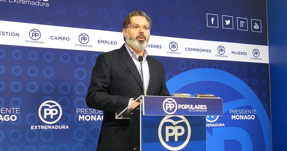 Fernando Pizarro volverá a ser el portavoz del PP regional