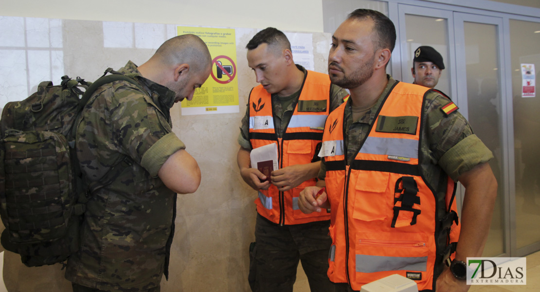 Imágenes del primer contingente que viaja a Letonia