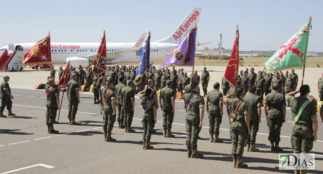 Imágenes del primer contingente que viaja a Letonia