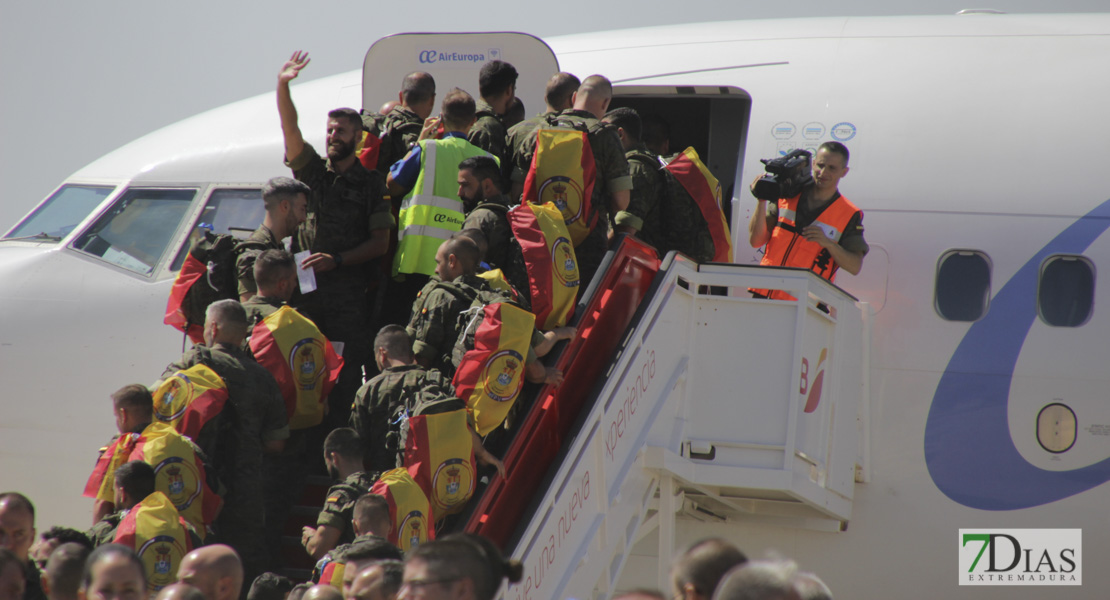 Imágenes del primer contingente que viaja a Letonia