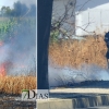 Incendio en la Ronda Norte de Badajoz