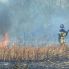 Incendio en la Ronda Norte de Badajoz