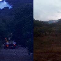 Bomberos forestales del Infoex extinguen un incendio en las Villuercas