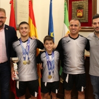 Moreno y González pisan suelo emeritense tras sus éxitos en el Campeonato de España