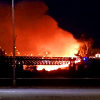 Incendio de madrugada en Mérida