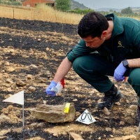 Investigan la imprudencia grave que originó un incendio forestal en la Sierra del Castellar (Zafra)
