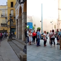 “Estas son las colas para recoger los recibos del IBI en Badajoz, con una previsión de 42°&quot;