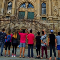 Cinco jóvenes del Centro Marcelo Nessi realizan el Camino de Santiago con los Scouts de Extremadura