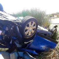 Dos atrapadas en un accidente en la autovía A5