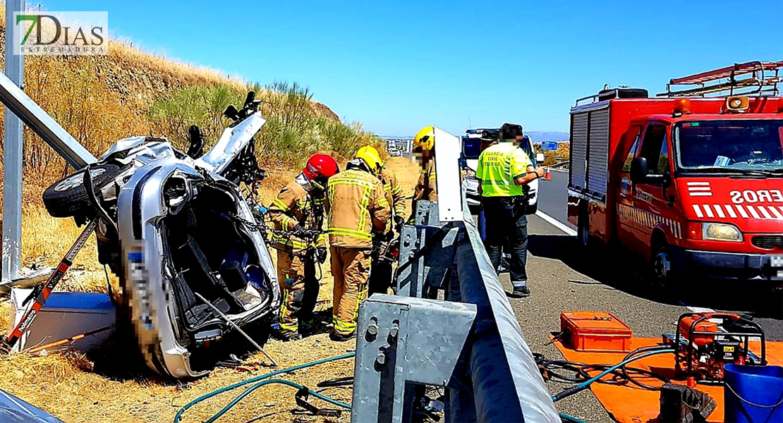 Un fallecido en un accidente en la A-66 a la altura de Casar de Cáceres