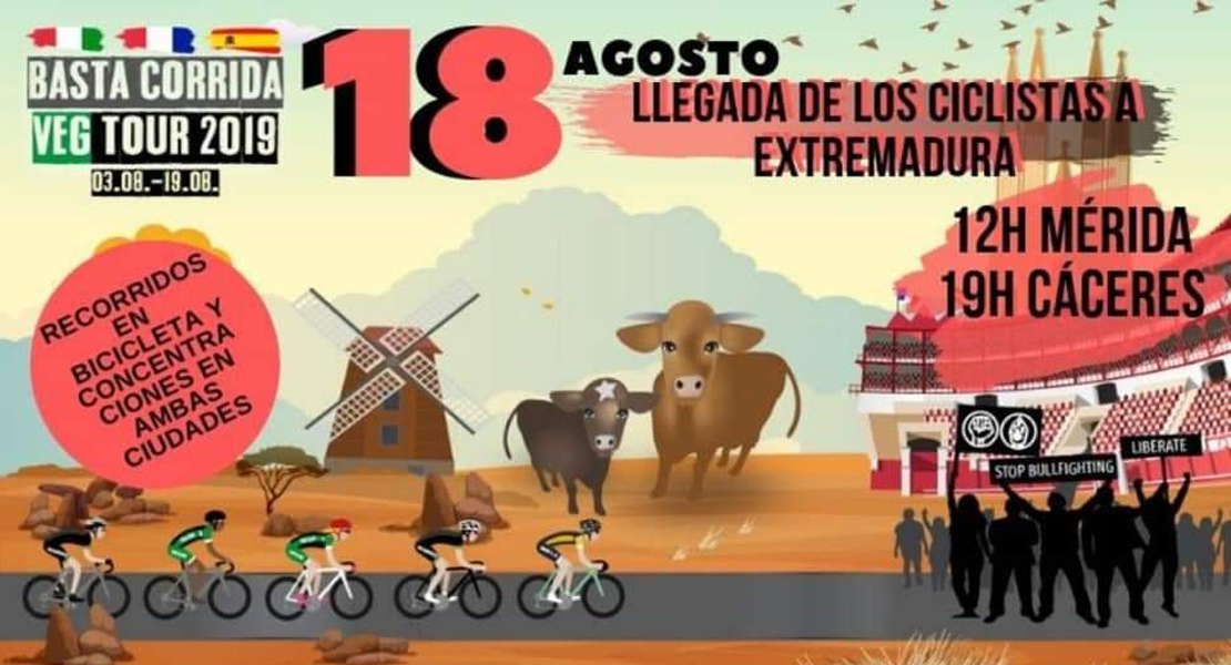Siete ciclistas recorrerán 2.700 kilómetros de Italia a Extremadura para luchar contra el maltrato animal