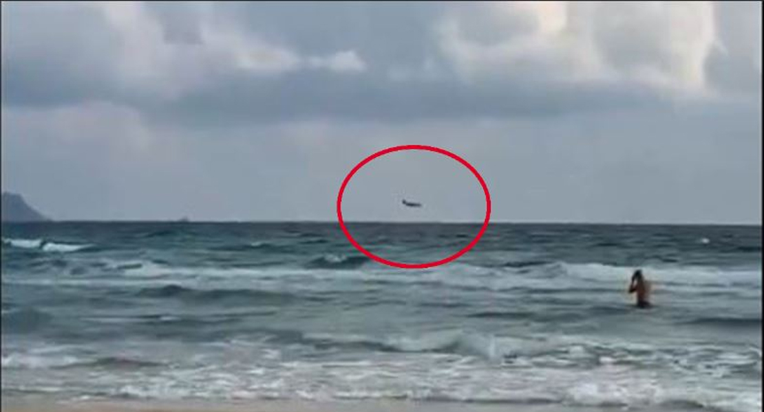 Se estrella un avión del Ejército del Aire frente a la costa de Murcia