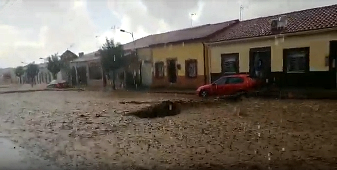 Las tormentas dejan algunas inundaciones en Tierra de Barros