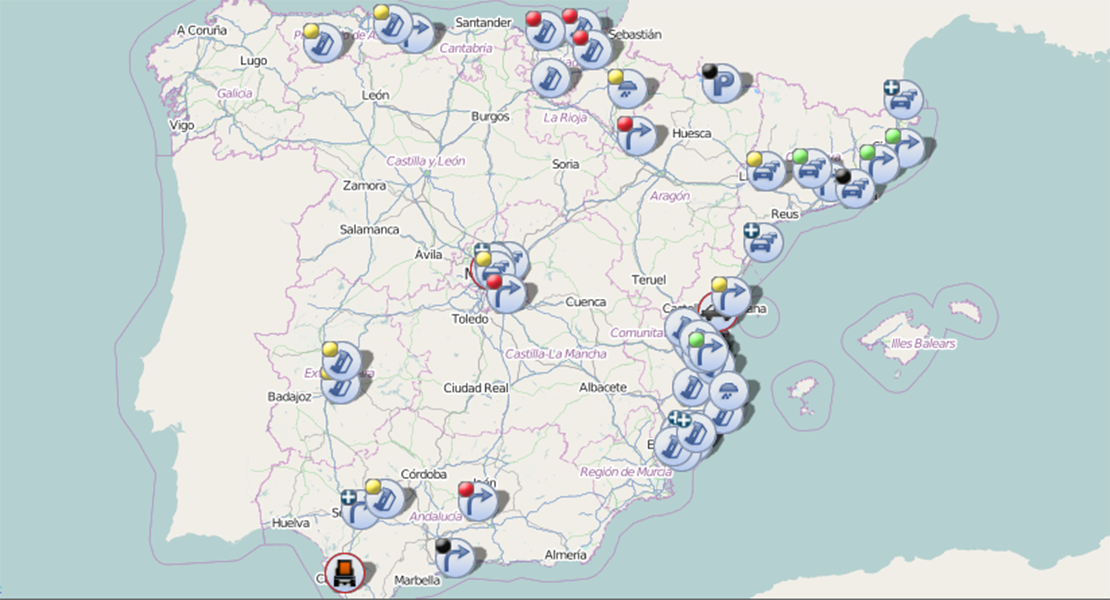 Alerta de la DGT por el incendio de un vehículo