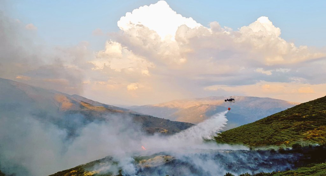Jornada más calmada para los bomberos forestales en Extremadura