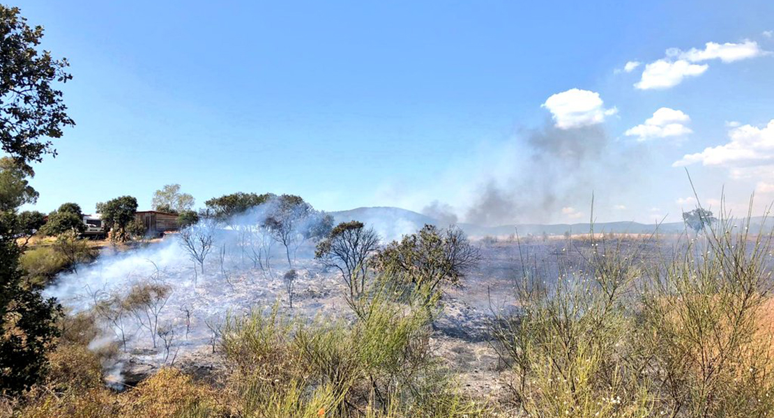 Cuatro incendios asolaron Extremadura durante la jornada de ayer