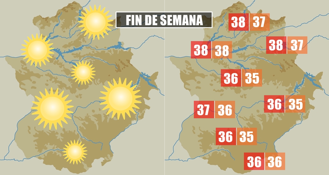 El calor seguirá apretando en Extremadura durante el finde