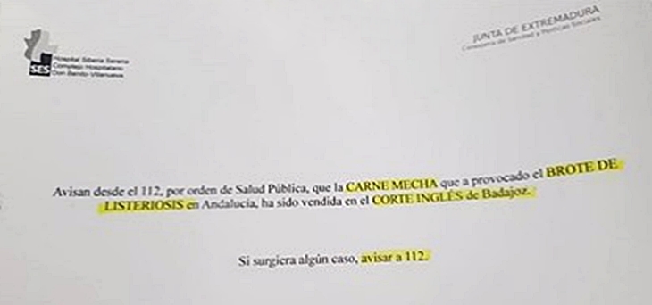 Polémica entre el SES y El Corte Inglés de Badajoz por la carne mechada