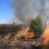 Grave incendio de pastos cercanos a Las Vaguadas (Badajoz)