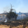 Grave incendio de pastos cercano a Las Vaguadas (Badajoz)