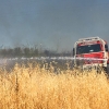 Grave incendio de pastos cercano a Las Vaguadas (Badajoz)