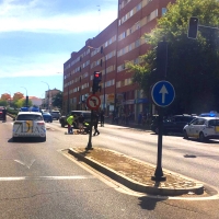 Un coche atropella a un peatón en la autopista de Badajoz