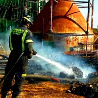 Incendio con siete focos cerca de Villalba de los Barros