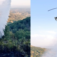 Otro día sin descanso para los bomberos forestales en Extremadura