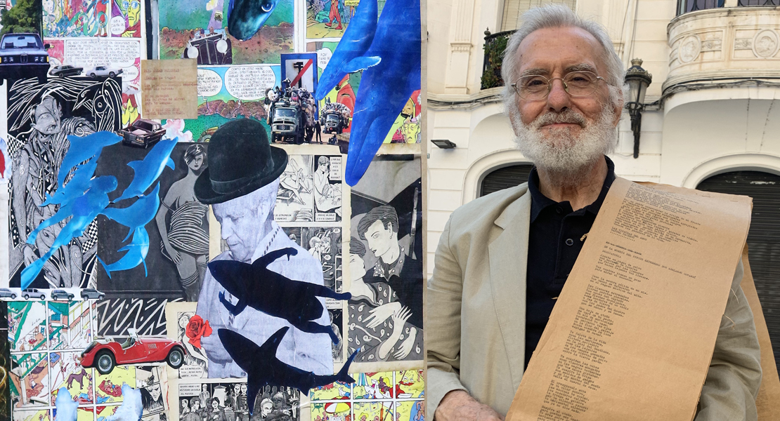 Gran homenaje al poeta extremeño Manuel Pacheco a través de los collages de Pedro de las Heras