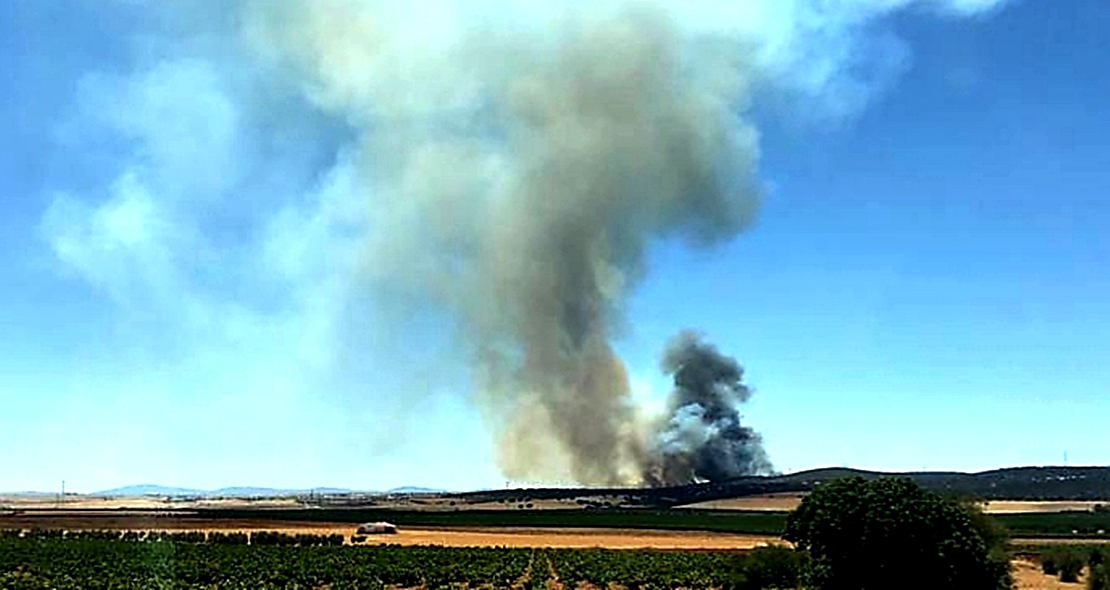 Incendio forestal Nivel 1 en Calzadilla de los Barros (BA)