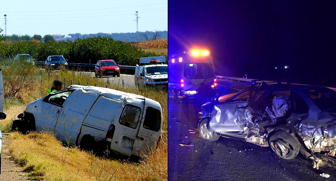 Un fallecido y nueve heridos en las carreteras extremeñas este fin de semana