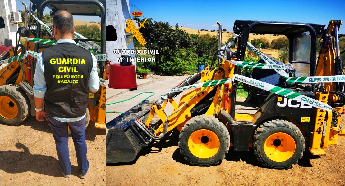 Investigan a dos personas por la sustracción de una retroexcavadora de una empresa toledana