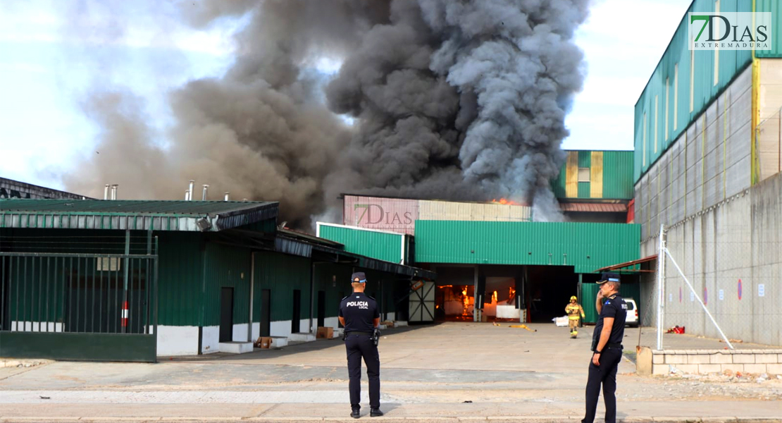 Imágenes del grave incendio en la Panificadora