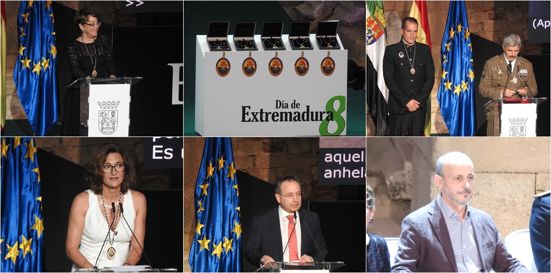 Imágenes del acto de entrega de las Medallas de Extremadura 2019