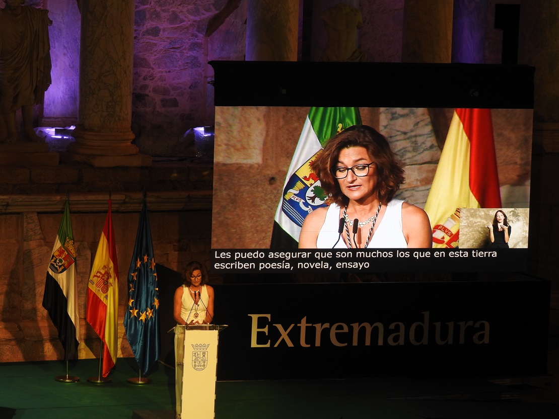 Imágenes del acto de entrega de las Medallas de Extremadura 2019