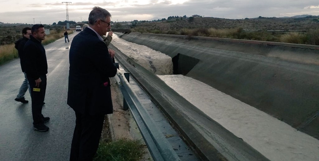 Las intensas lluvias rompen parte del trasvase Tajo-Segura